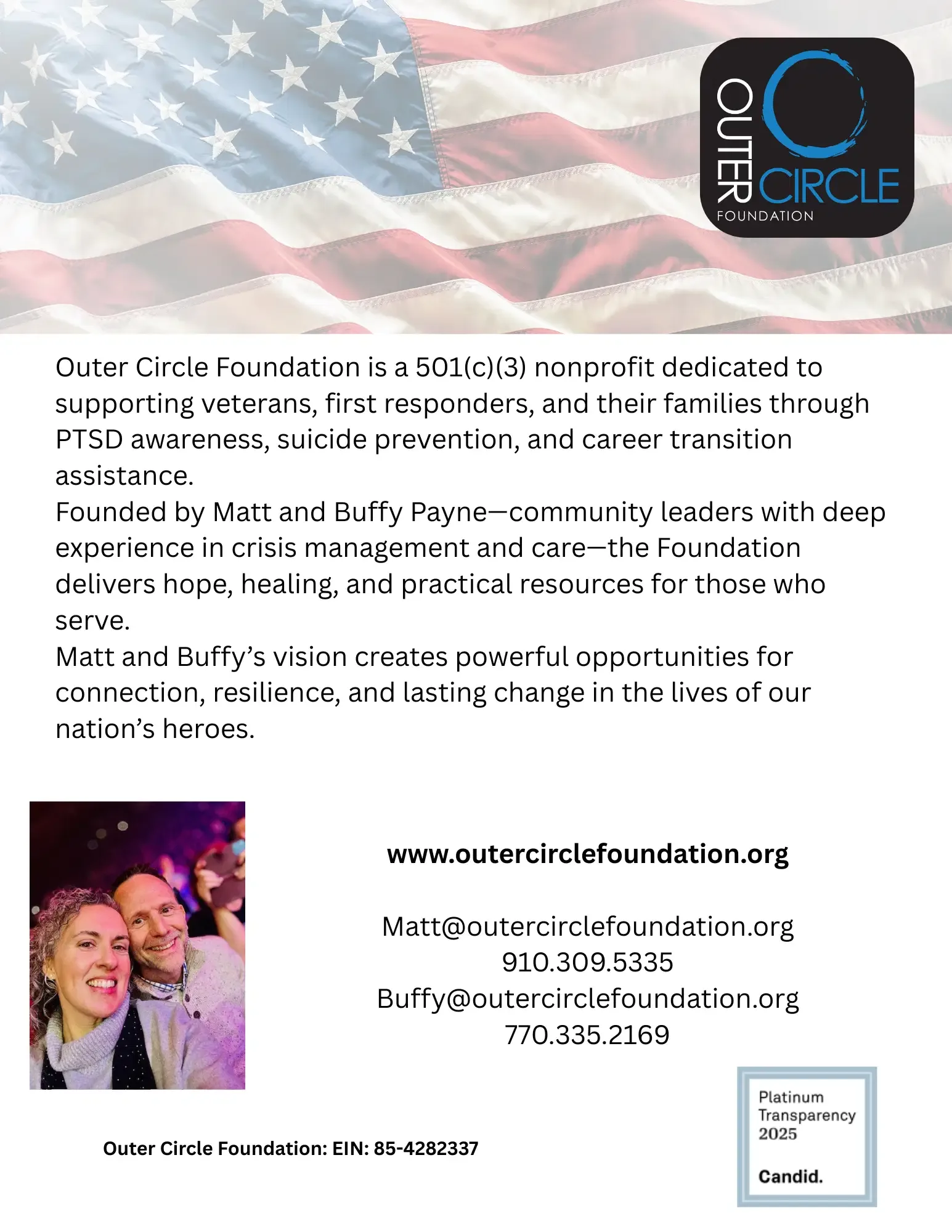 Candid Platinum Transparency 2025 badge for Outer Circle Foundation
