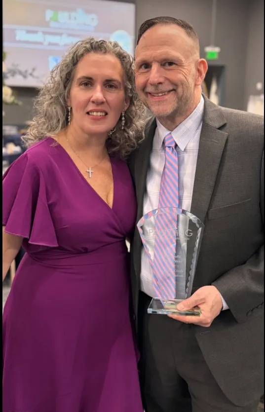 Matt and Buffy Payne accepting the Nonprofit of the Year award